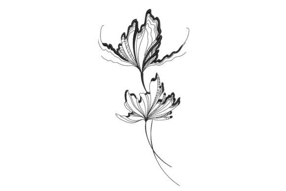 Abstract Floral Linework Review for Embroidery Projects