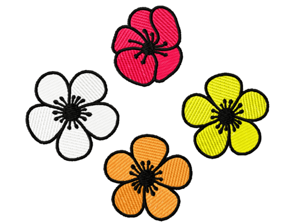 Colorful Flower Embroidery Designs Review