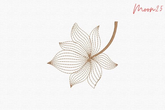 Elegant Linework Floral Outline Stitch a Review