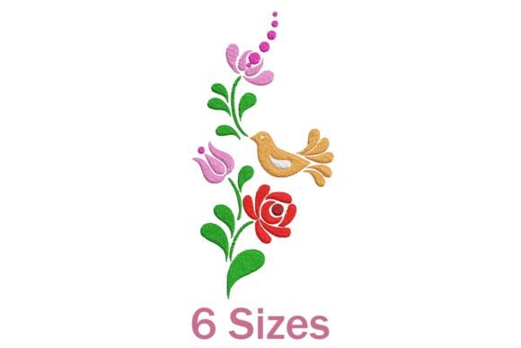 Flower with Bird Embroidery Design Review