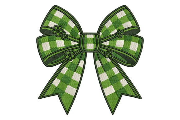 Green Gingham Bow Embroidery Review