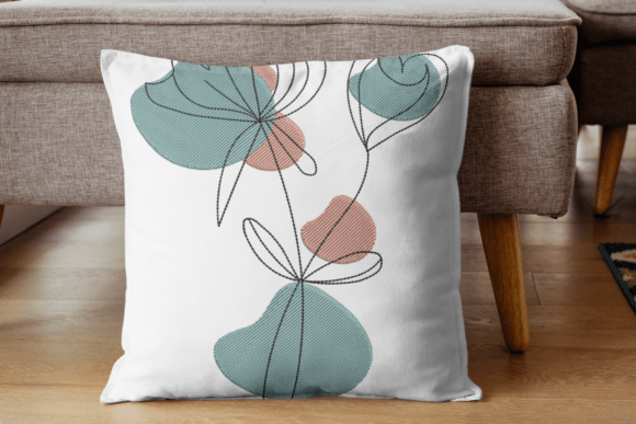 Green Pink Blooms Embroidery File Review