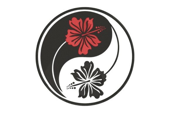 Hibiscus Flower Yin Yang Embroidery Review