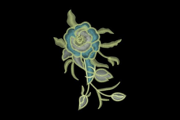Icy Blue Rose Embroidery Review