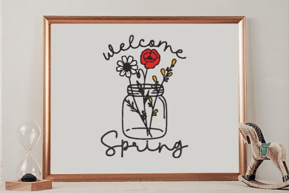 Welcome Spring Jar Bottle